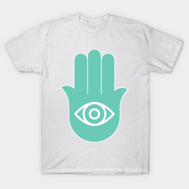 Hamsa hand T-Shirt by KopuZZta 